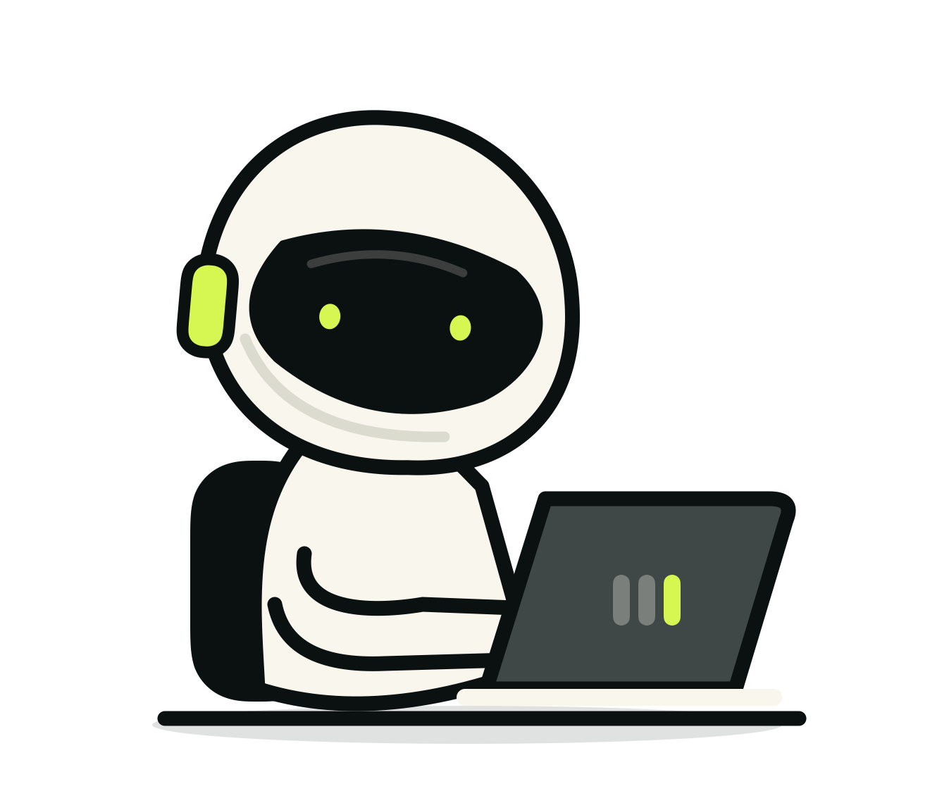 HUM using a laptop